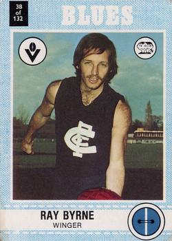 1977 Scanlens VFL #38 Ray Byrne Front